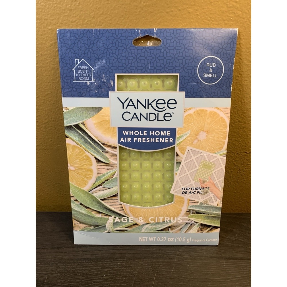NEW Yankee Candle Whole Home Air Filter Freshener Sage &‎ Citrus